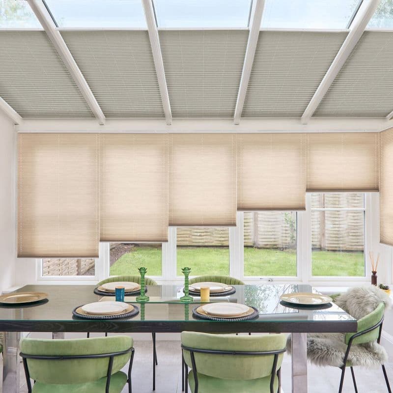 Blocks Griege Pleated blind