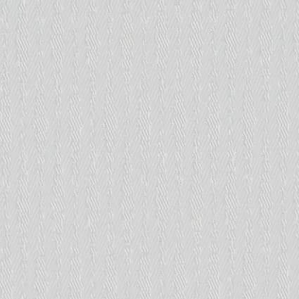 Light gray textured wallpaper with subtle vertical herringbone chevron pattern covering a flat wall, evenly lit with minimal contrast; close-up shows woven-like raised ridges and fine grain.