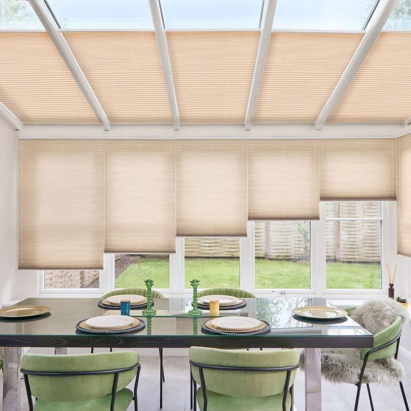 Florence Apricot Pleated blind