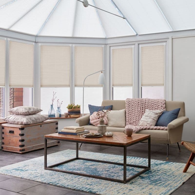 Ridge Natural Pleated blind