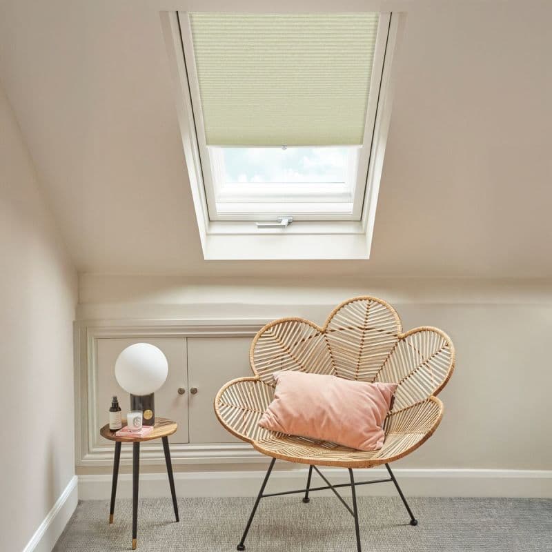 Thermashade Blackout Grass Texture Pleated blind