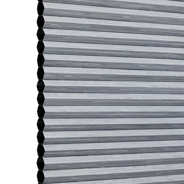 Thermashade Sisal Blackout Charcoal Conservatory Side Pleated Blind