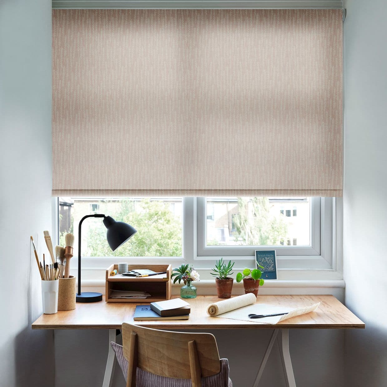Eleanor Mallow Roller Blind