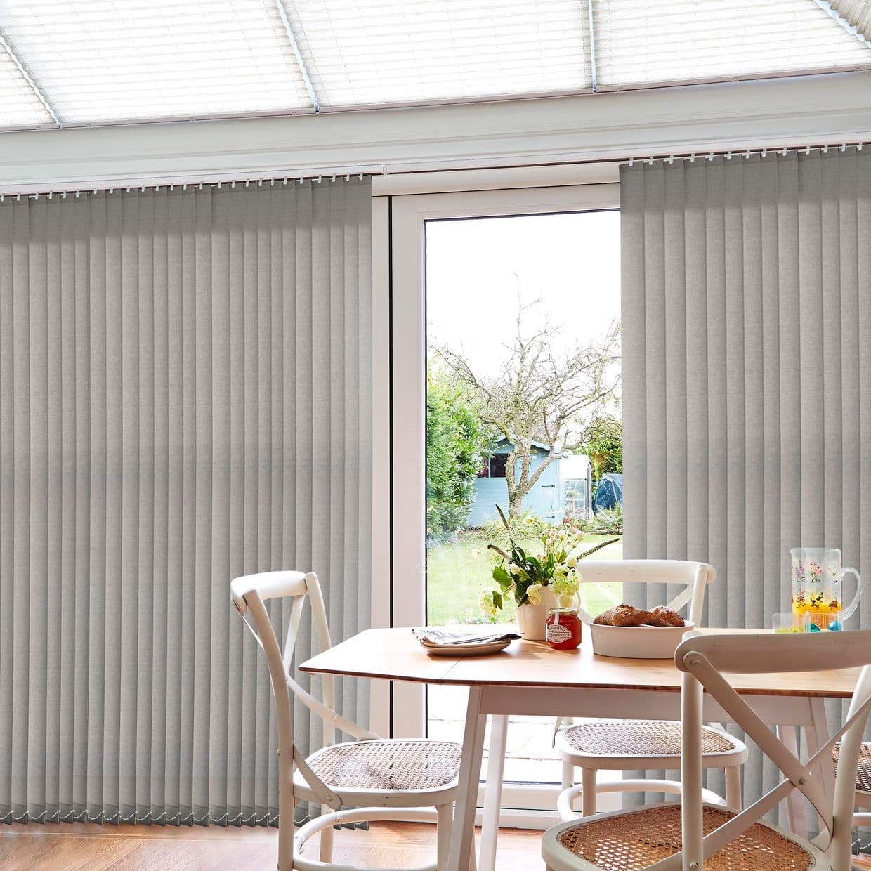 Malin Light Grey Conservatory Vertical Blind
