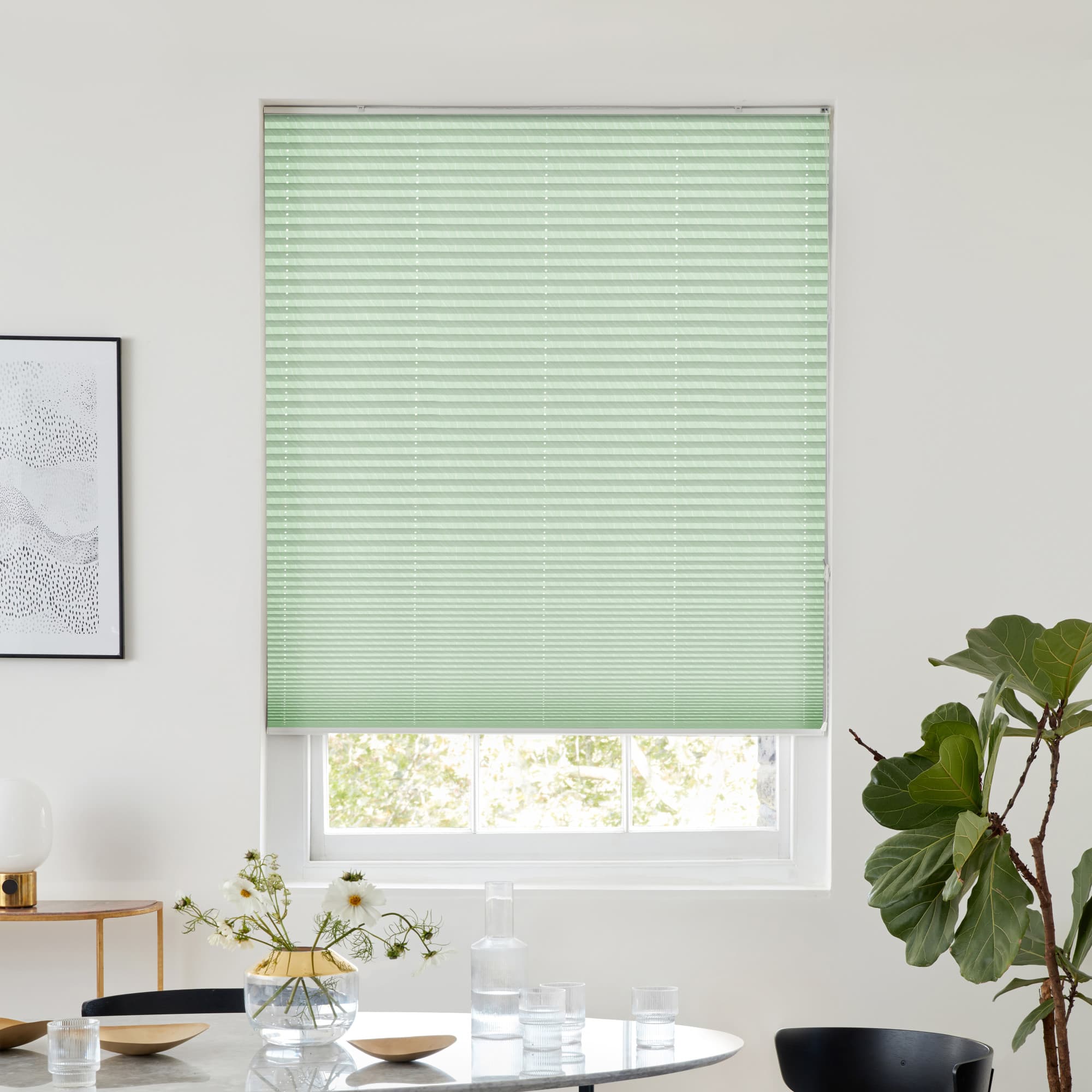 Florence Mint Pleated blind