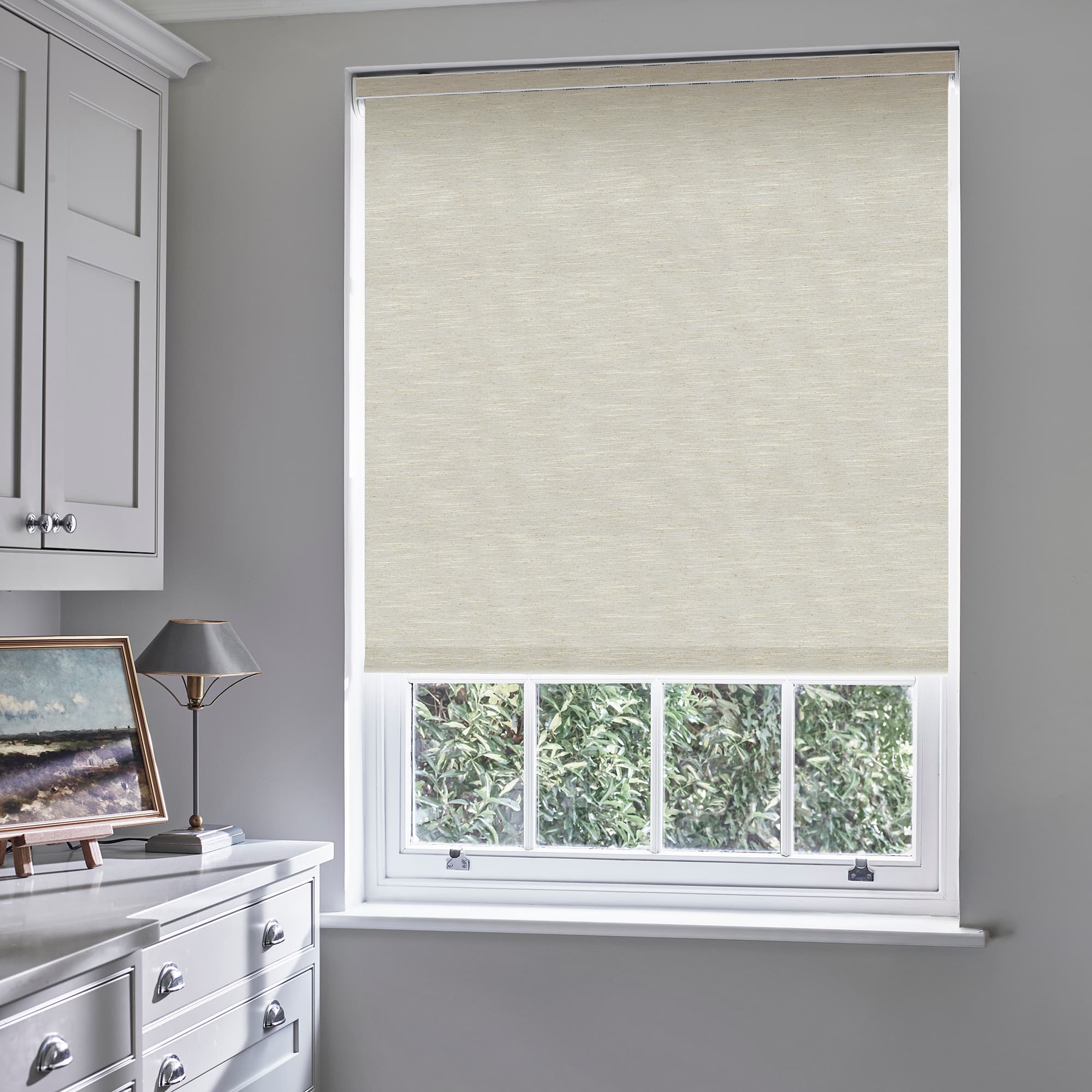 Ember Blackout Flax Roller blind
