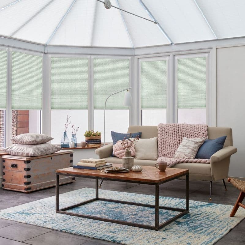 Odell Mint Pleated blind