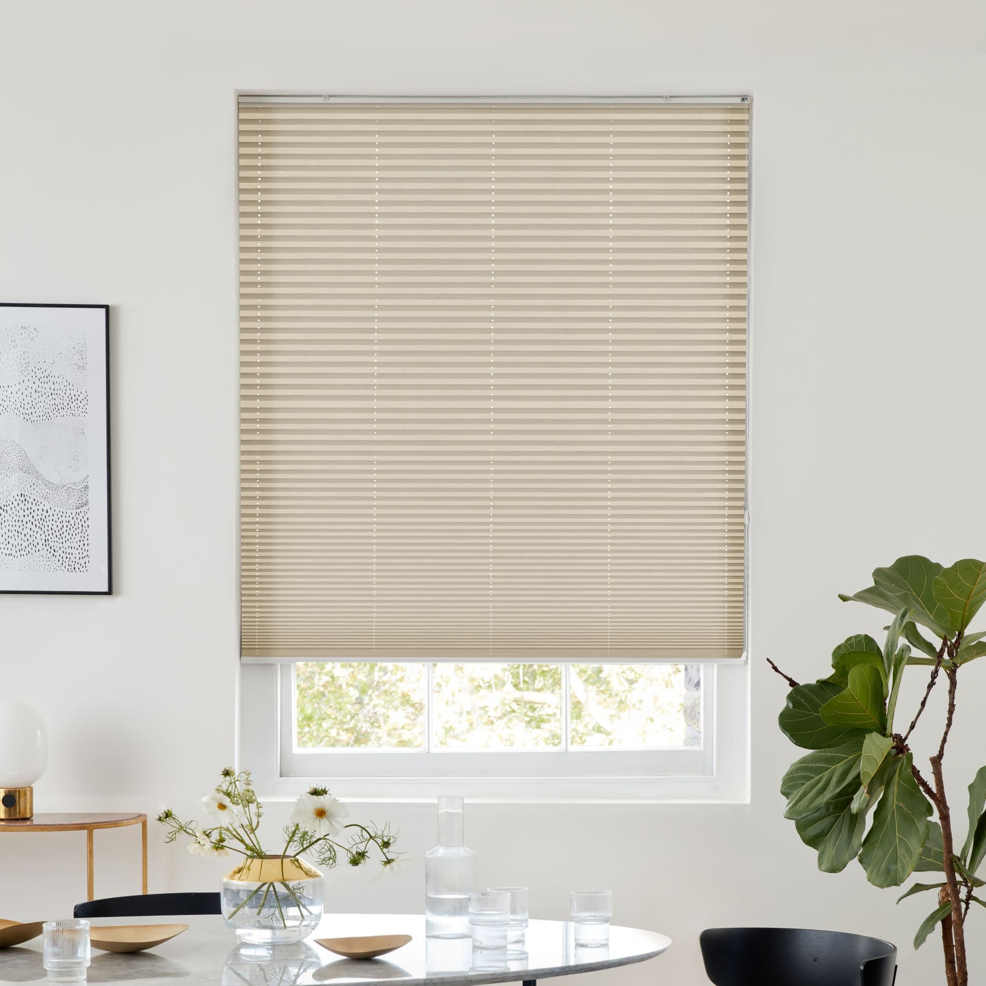 Trent Beige Pleated blind