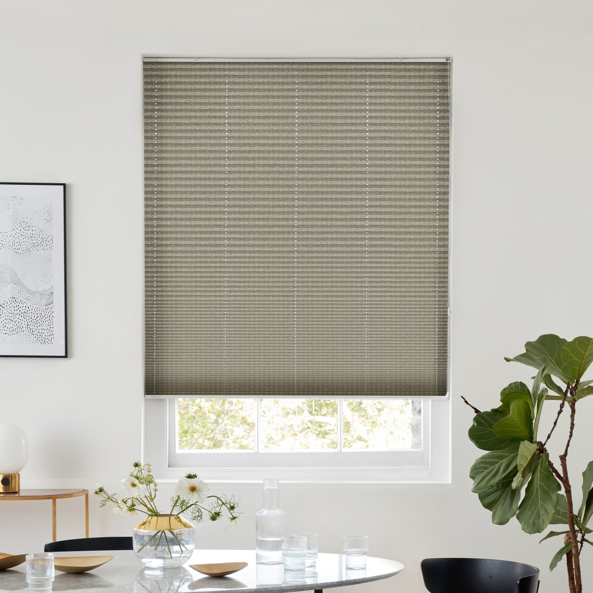 Twist Latte Pleated blind