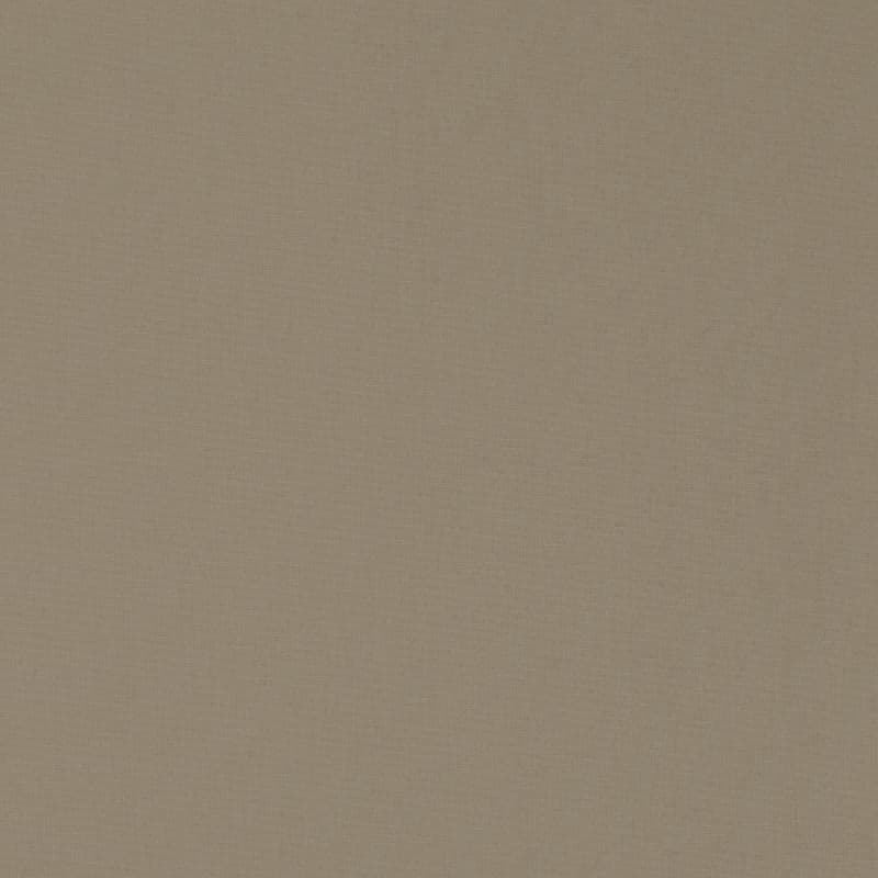 Square plain fabric sample in taupe.