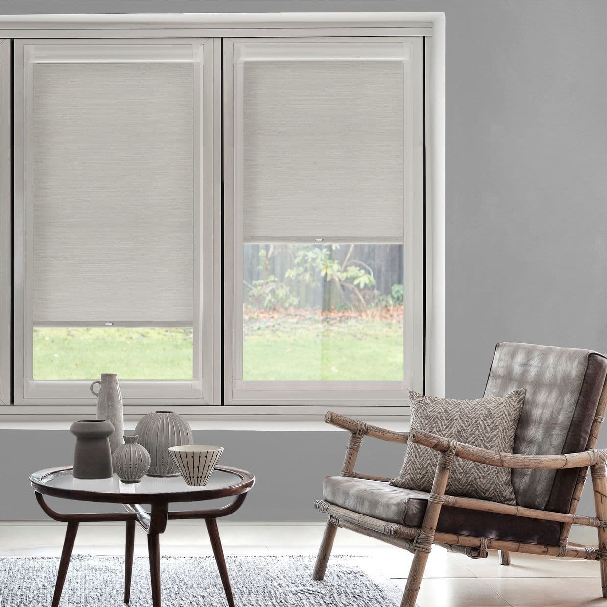 Hickory Parchment Perfect Fit Roller blind