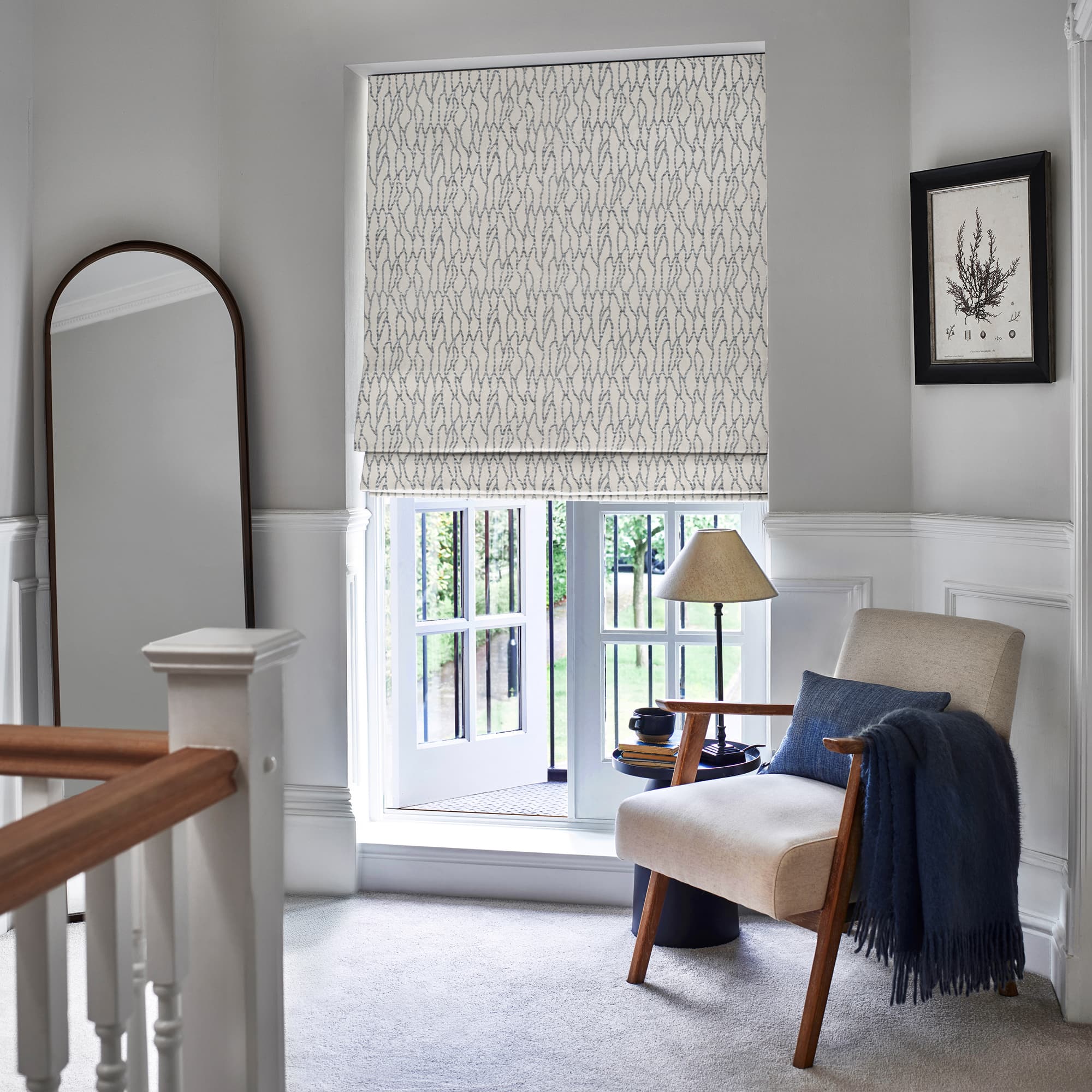 Salcombe Almond Roman Blind