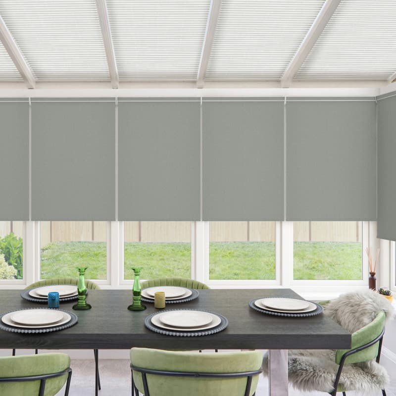 Maura Pewter Roller Blind
