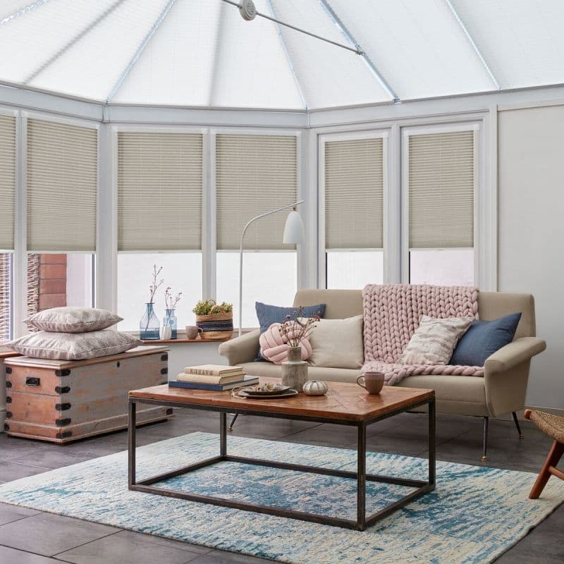 Finsbury Oatmeal Pleated blind