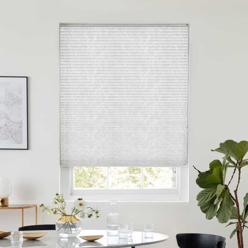 Iona White Pleated blind
