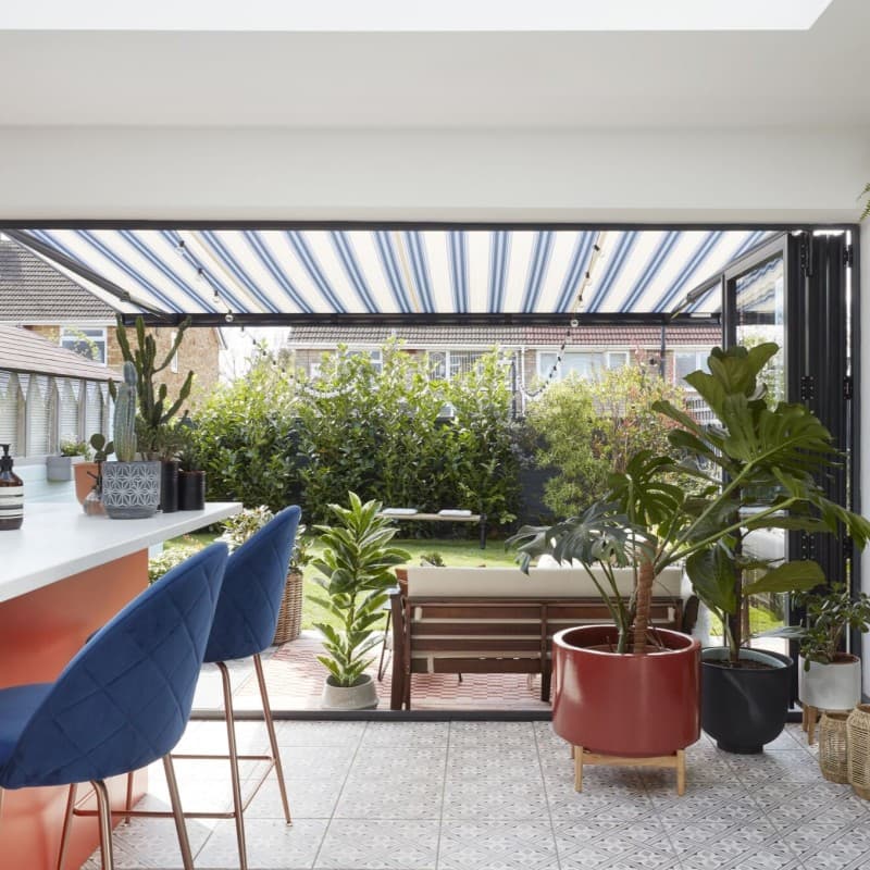 Rome Blue Awning