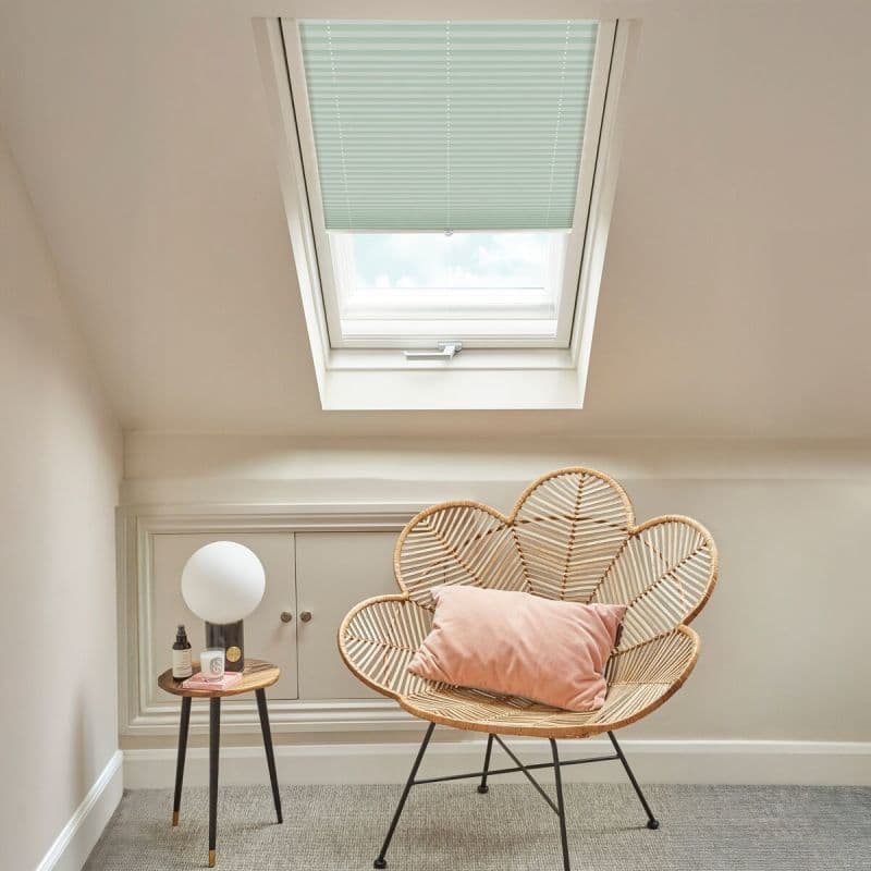 Malbec Sage Pleated blind