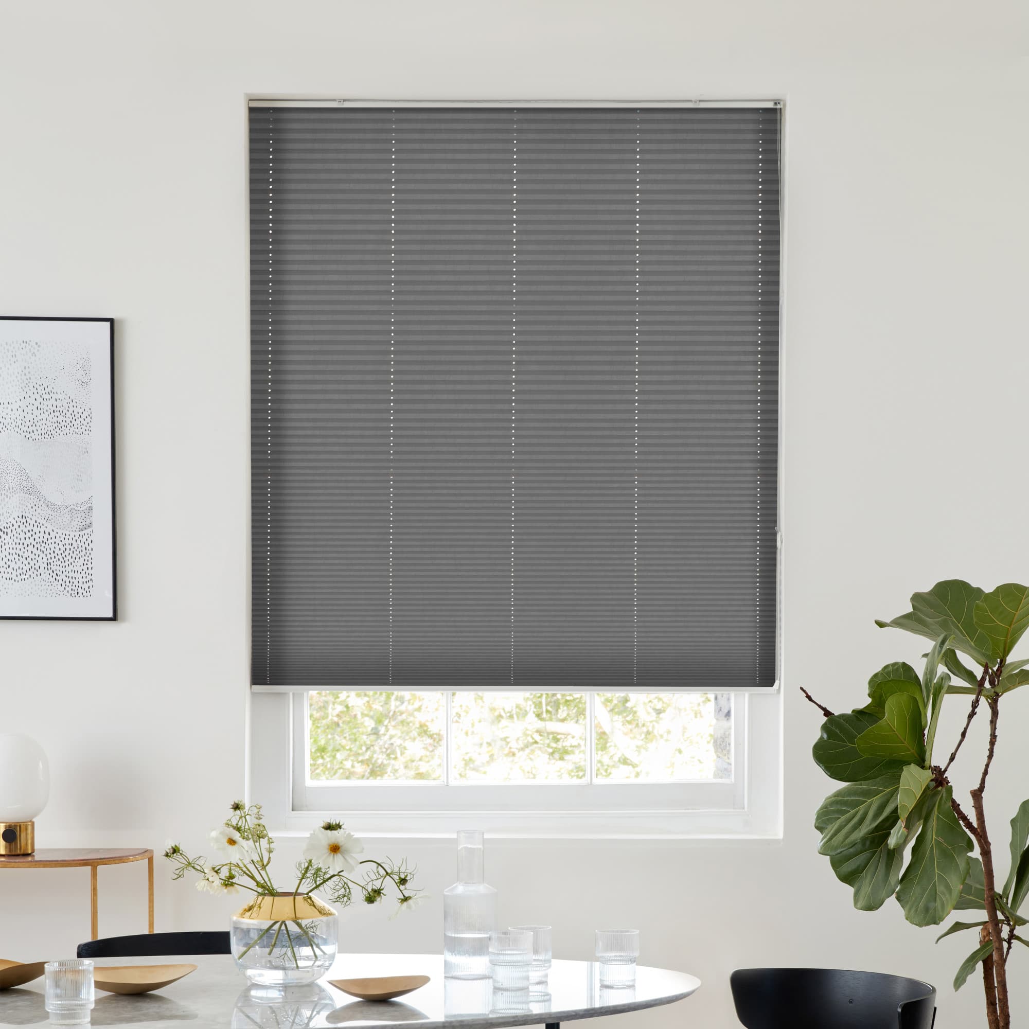 Crush Slate Pleated blind