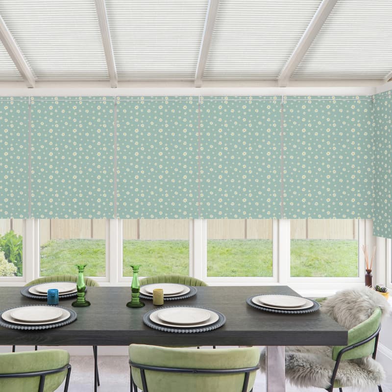 Winnie Blackout Sage Roller Blind