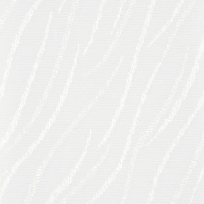 White textured fabric with subtle diagonal wavy stripes (sheer-like)â€”displayed flat, showing gentle sheen and ridged weaveâ€”close-up, evenly lit neutral background with no surrounding context.