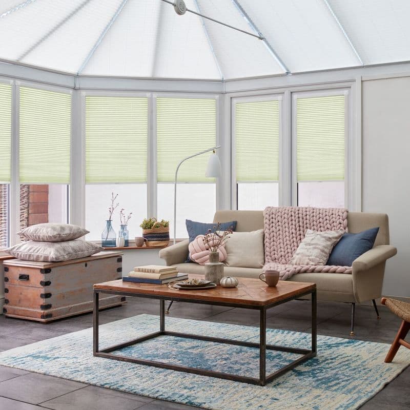 Ovie Grass Pleated blind