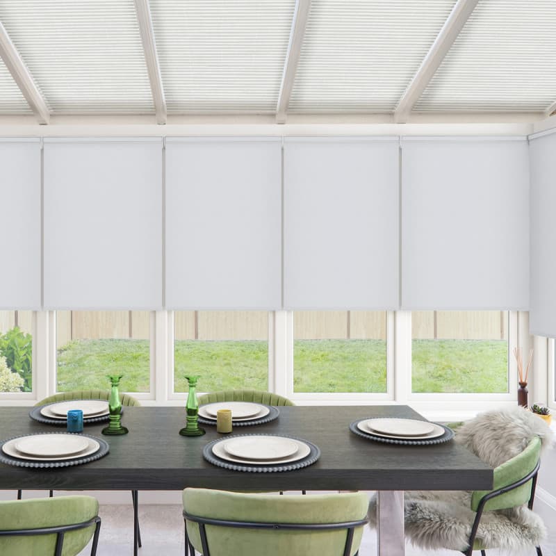 Blocks White Roller Blind