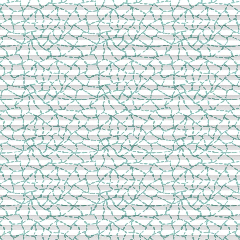 Darwin Teal Pleated blind