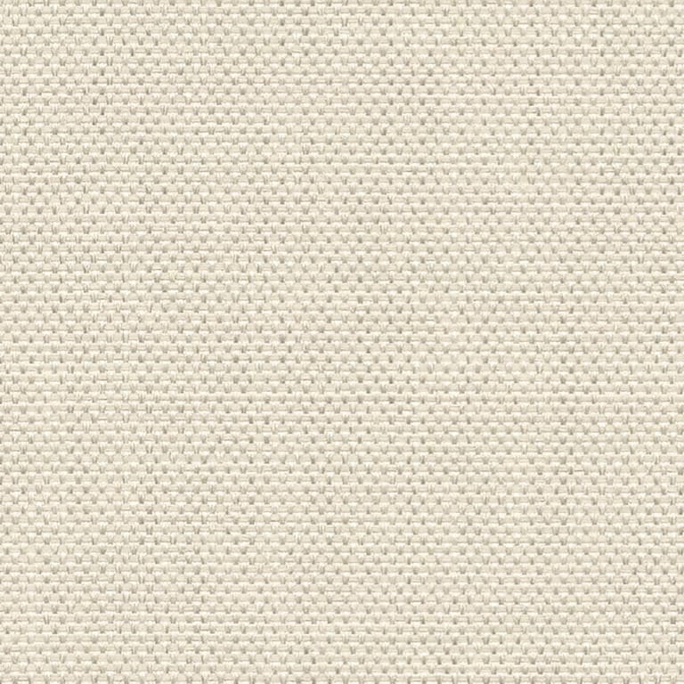 Tightly woven beige basketweave fabric showing small square texture; the weave sits flat and uniform, forming a subtle grid across the frame under even, neutral lighting in a close-up view.