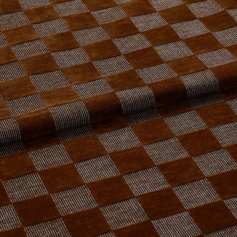 Checkerboard Brick Curtains