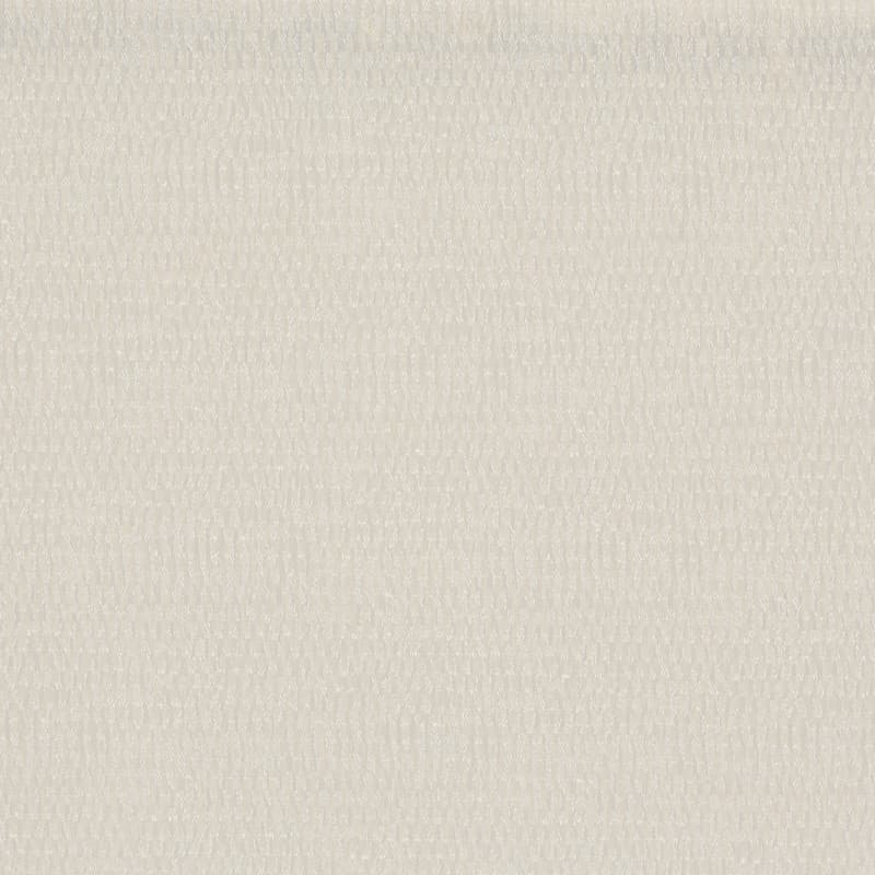 Beige woven fabric with subtle vertical ribbed texture; filling the frame and showing fine yarn patterns with slight sheen; evenly lit close-up in neutral, soft lighting with no visible surroundings.