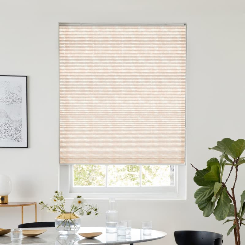 Galen Coral Pleated blind