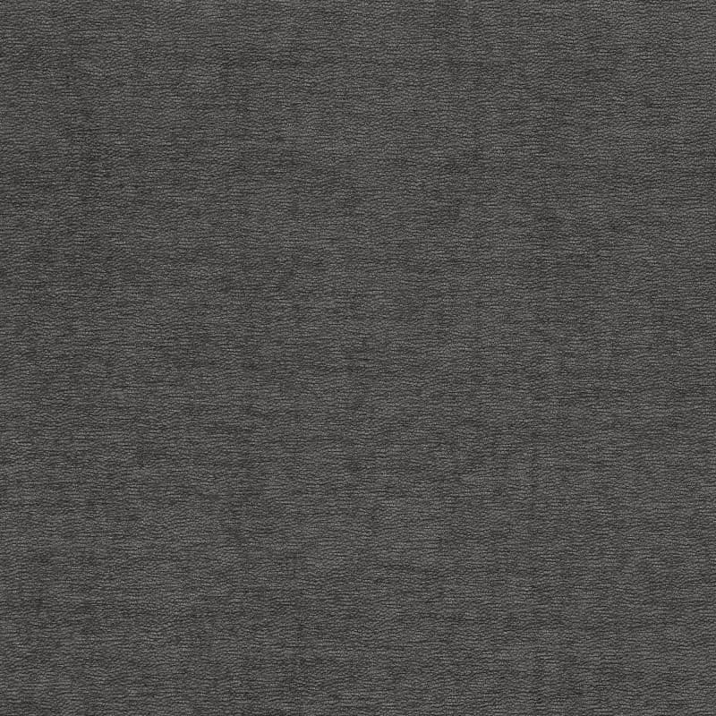 Dark gray pebbled fabric surface (textile or leather-like) fills the frame, displaying fine, irregular grain; evenly lit, neutral background with no visible objects or depth cues.