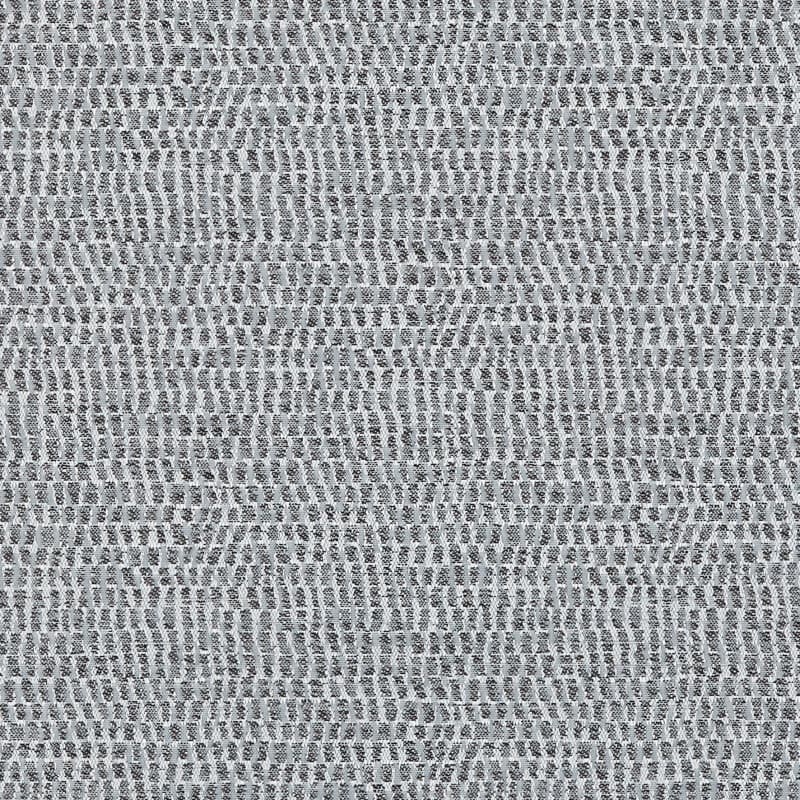 Tightly woven gray mesh fabric with small rectangular knit pattern; its threads form subtle undulating vertical bands; photographed close-up on a flat, evenly lit neutral background.