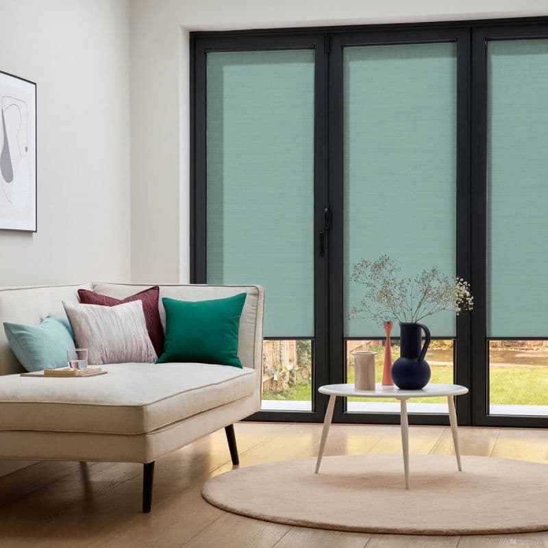 INTU Micro Hive Duckegg Pleated blind