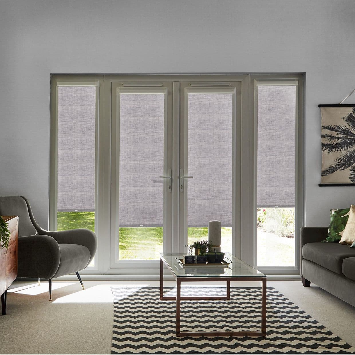 Kelis Blackout Slate Perfect Fit Roller blind