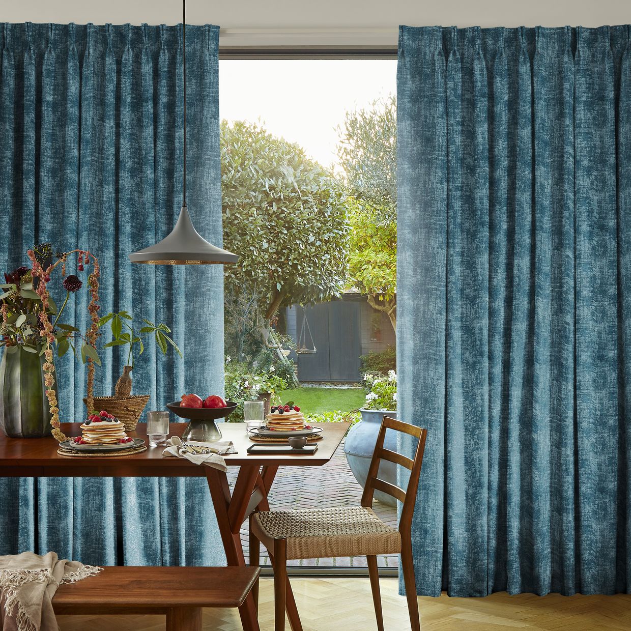 Dusk Teal Curtain