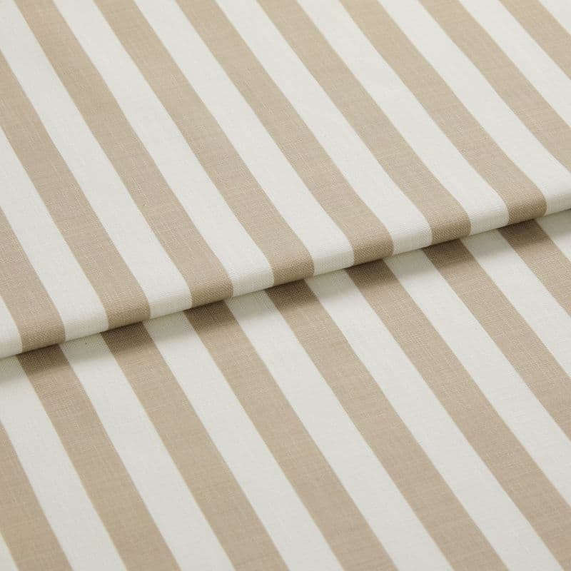 Portofino Stripe Oyster Roman blind