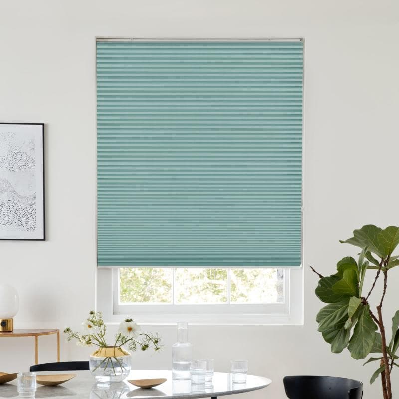 Thermashade Blackout Duckegg Pleated blind