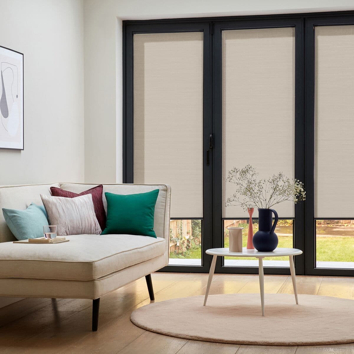 INTU Micro Hive Cream Pleated Blind