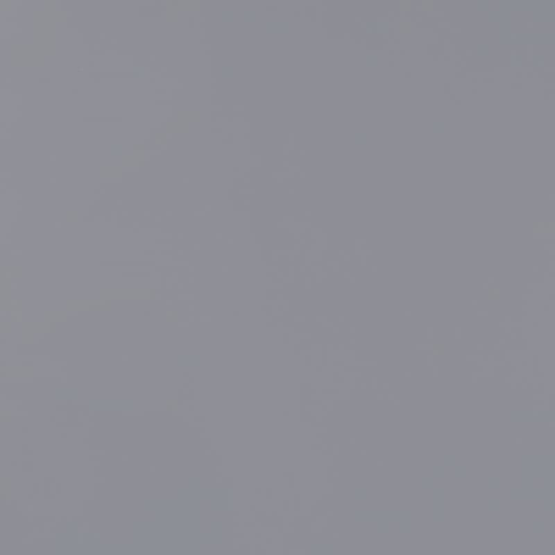 Square plain fabric sample in pale charcoal grey.