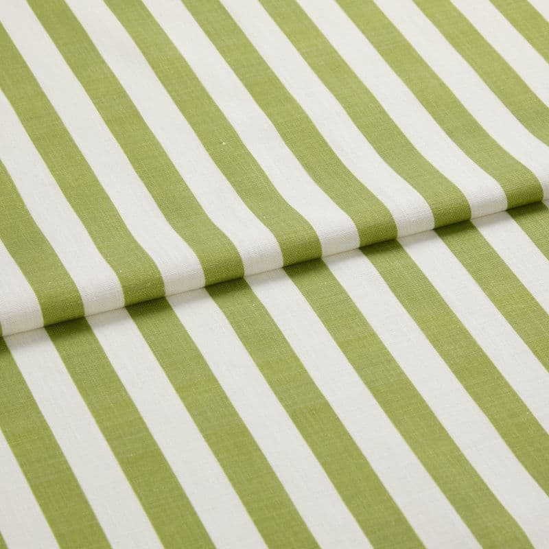 Portofino Stripe Kiwi Roman blind