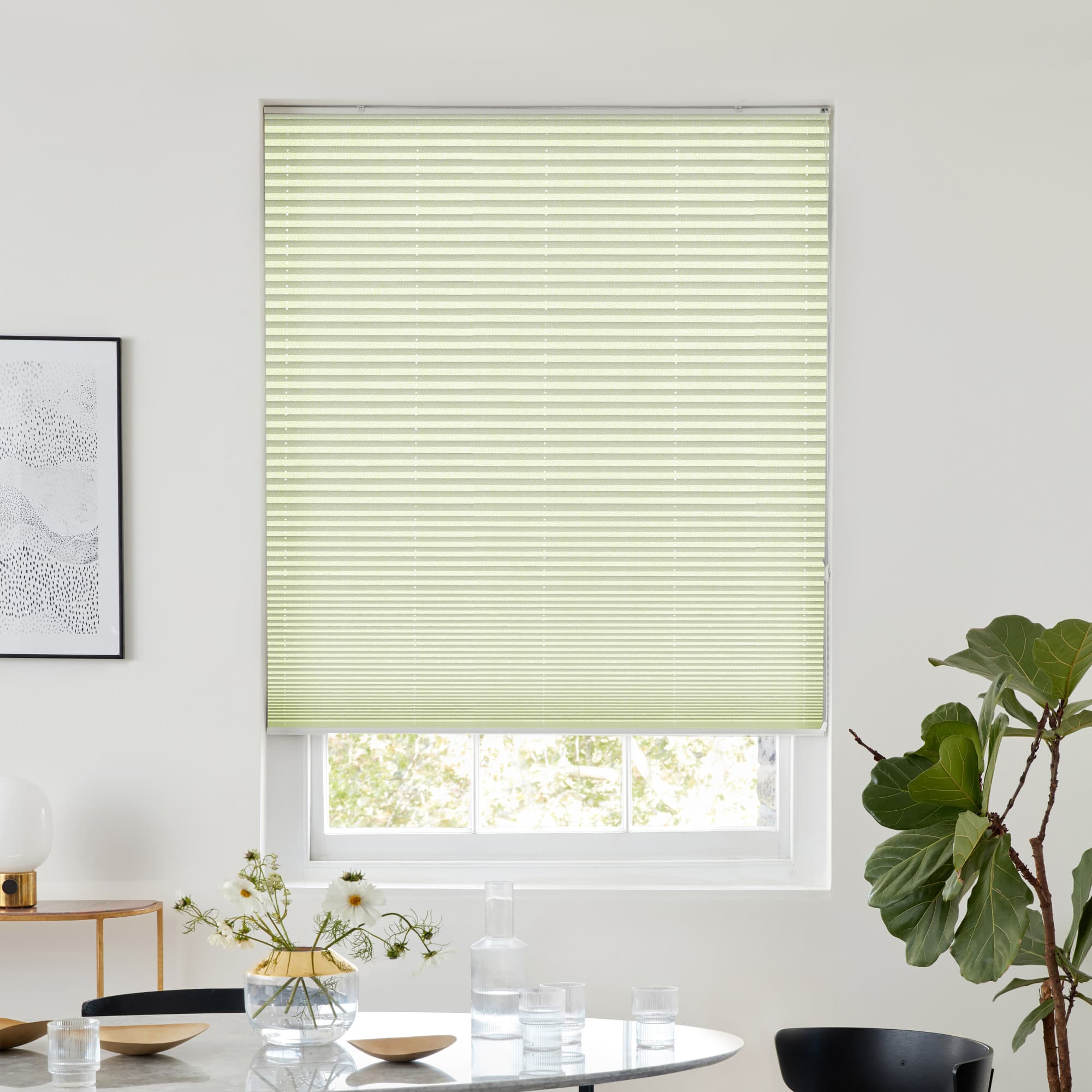 Ovie Grass Pleated blind