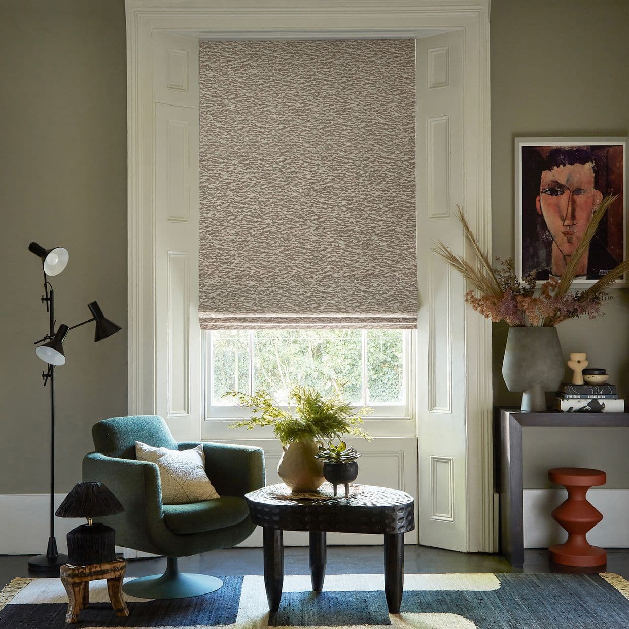 Nola Camo Roman Blind