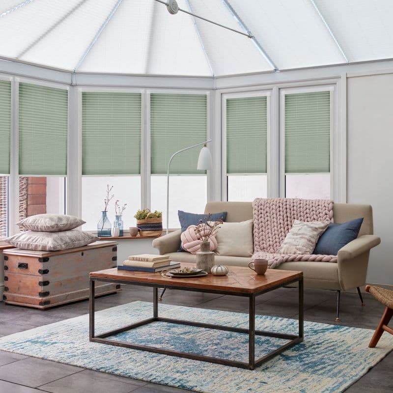 Seren Sage Pleated blind