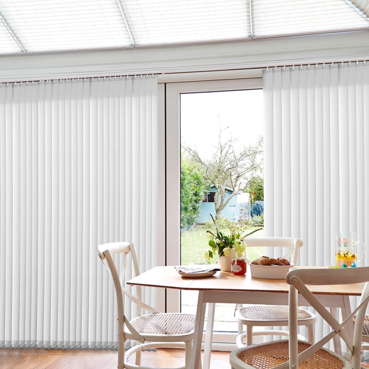 Colorado White Conservatory Vertical Blind
