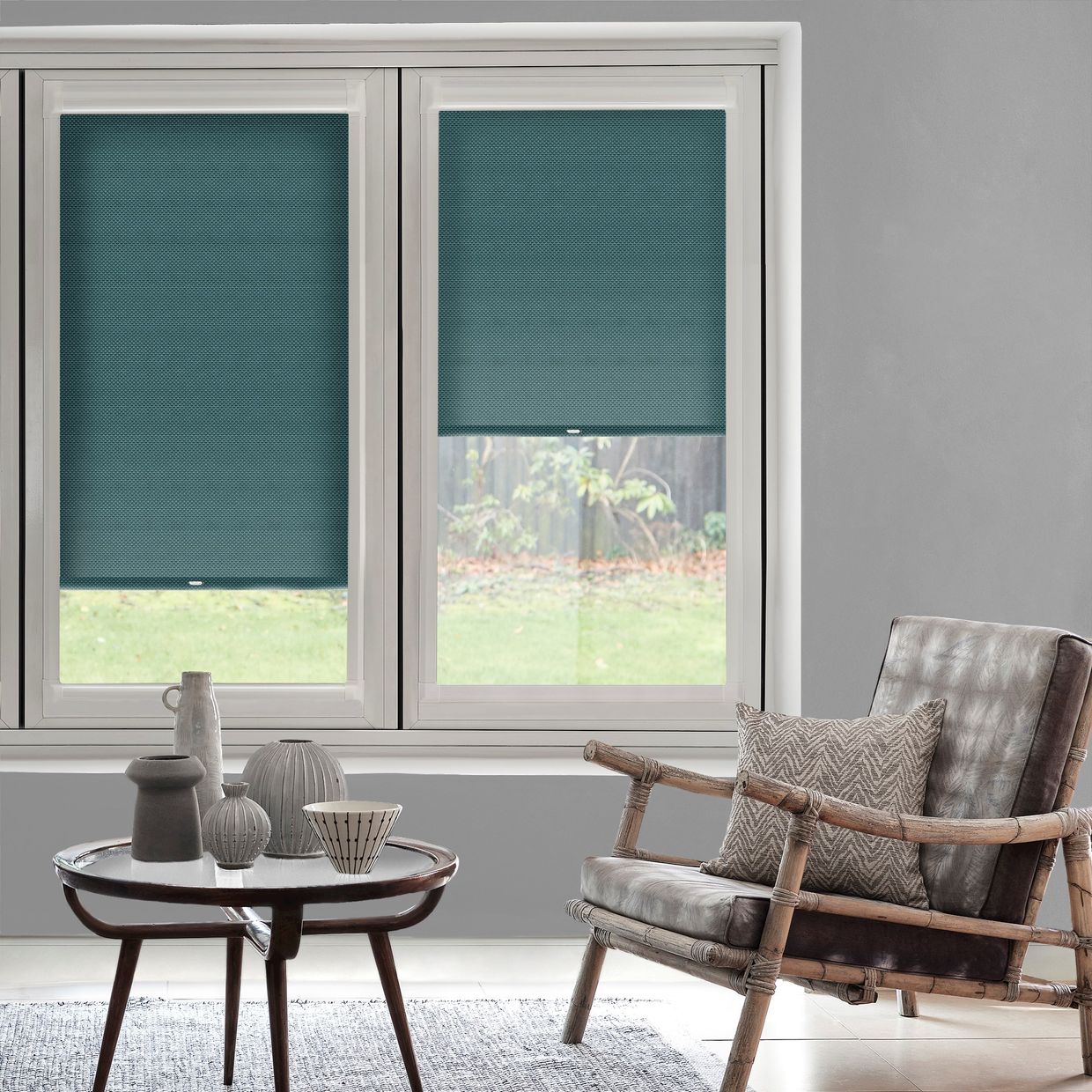 Battersea Peacock Perfect Fit Roller blind