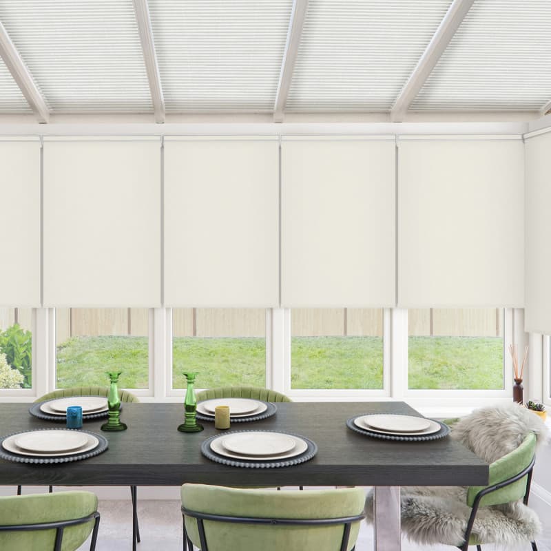 Maura White Roller Blind