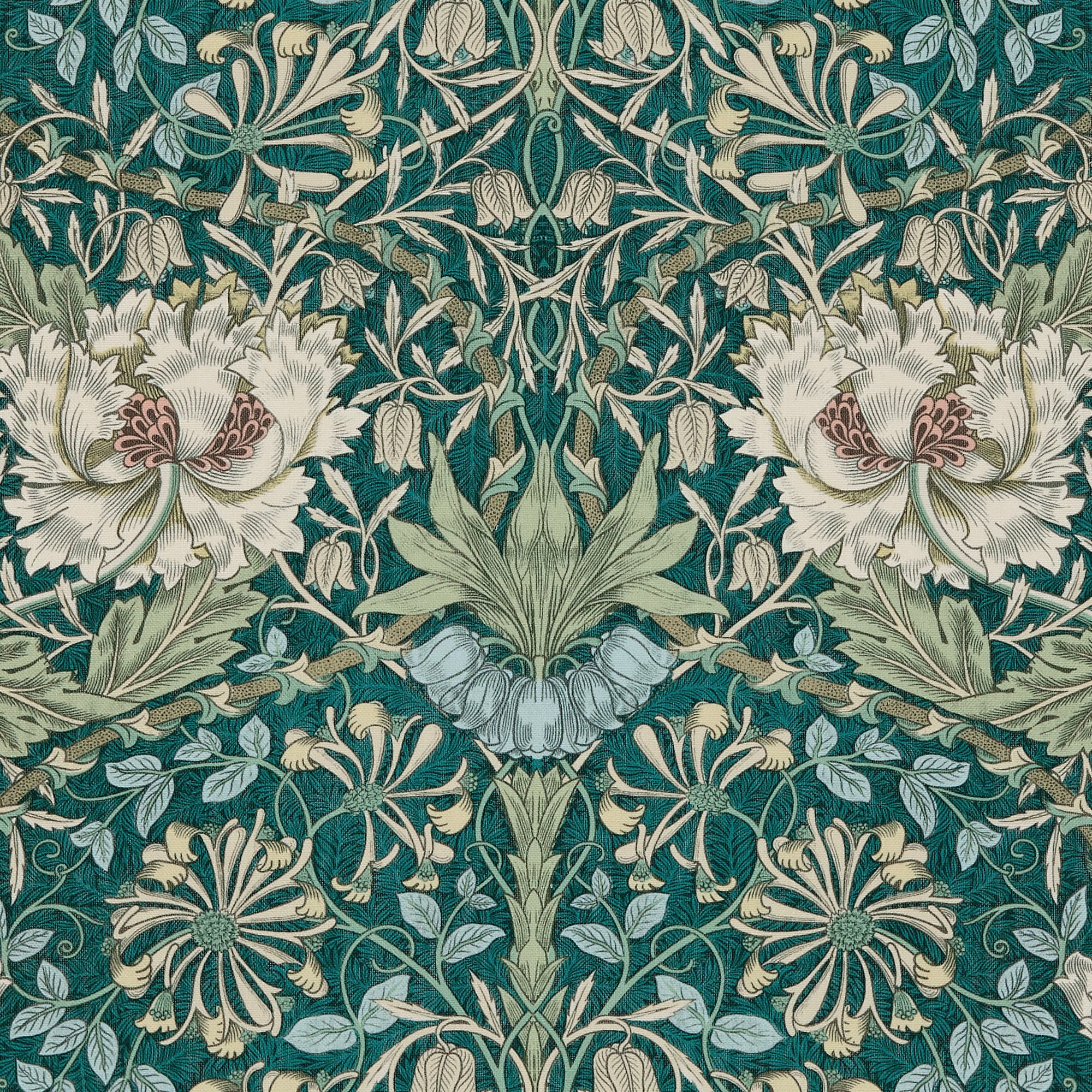 Honeysuckle & Tulip Midnight Garden Curtains