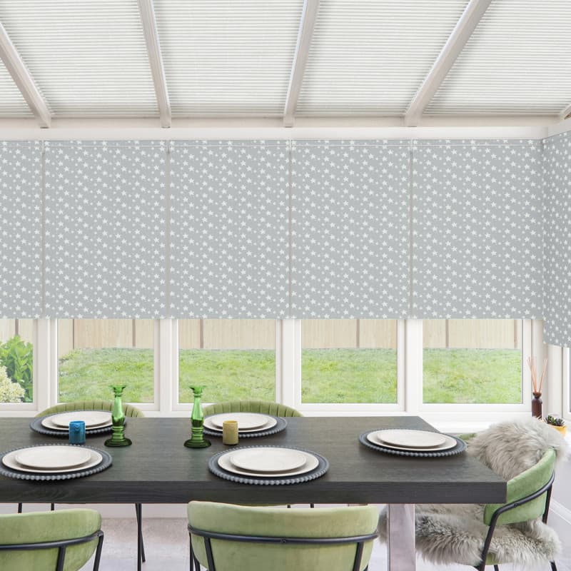 Zoom Blackout Grey Roller Blind