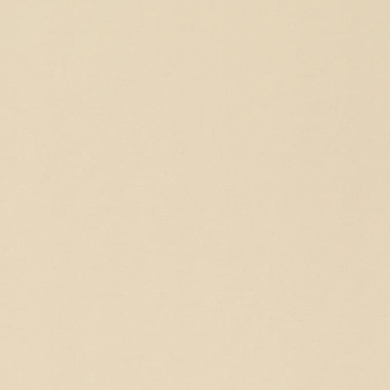 Square plain fabric sample in pale beige.